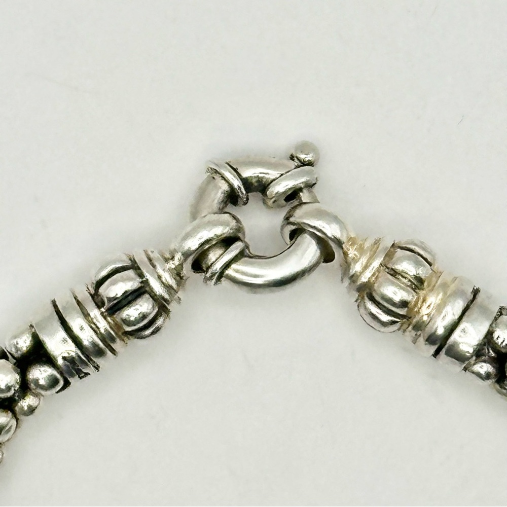 LAGOS Silver Beaded Station Necklace - Picture 4 of 9
